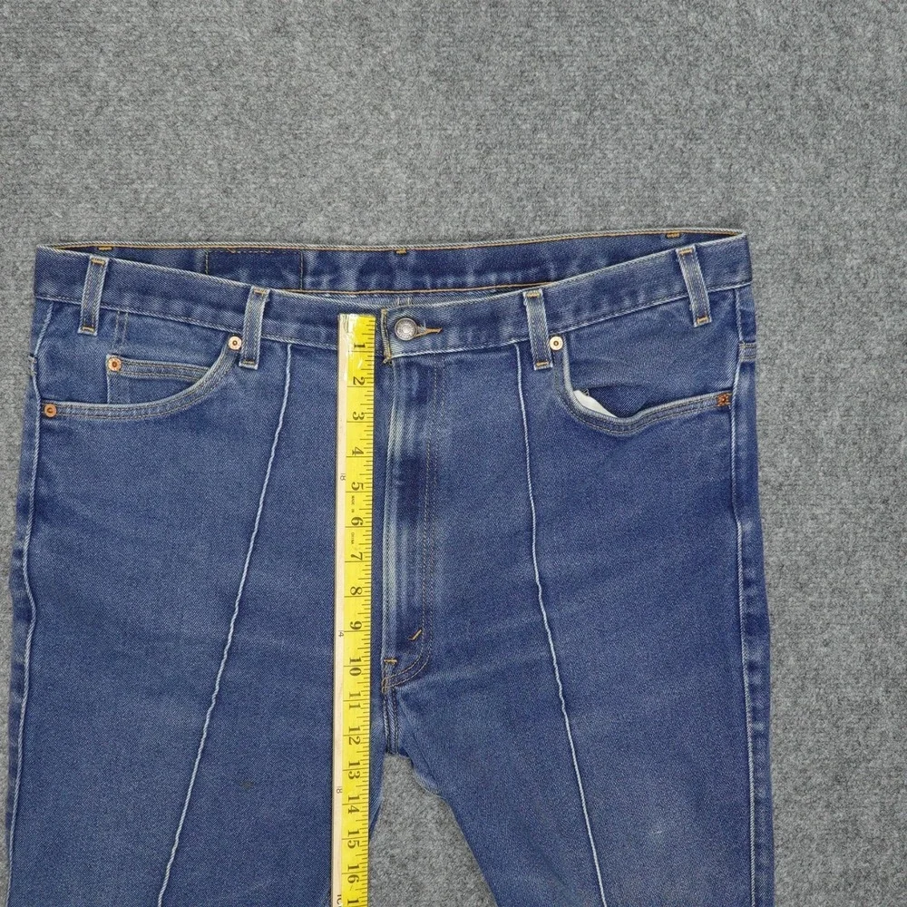 Vintage Levi's 517 Jeans Mens 42x30 Blue Boot Cut Creased Western Denim‎